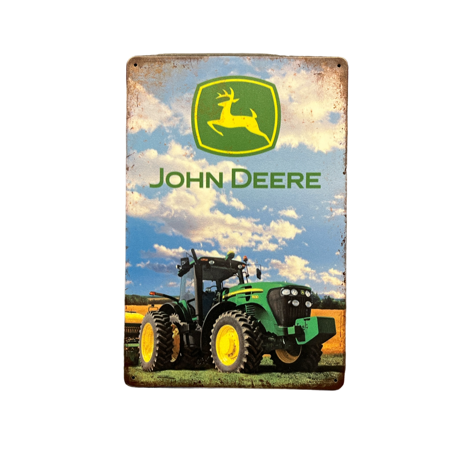 John Deere Tractor Metalen Bord
