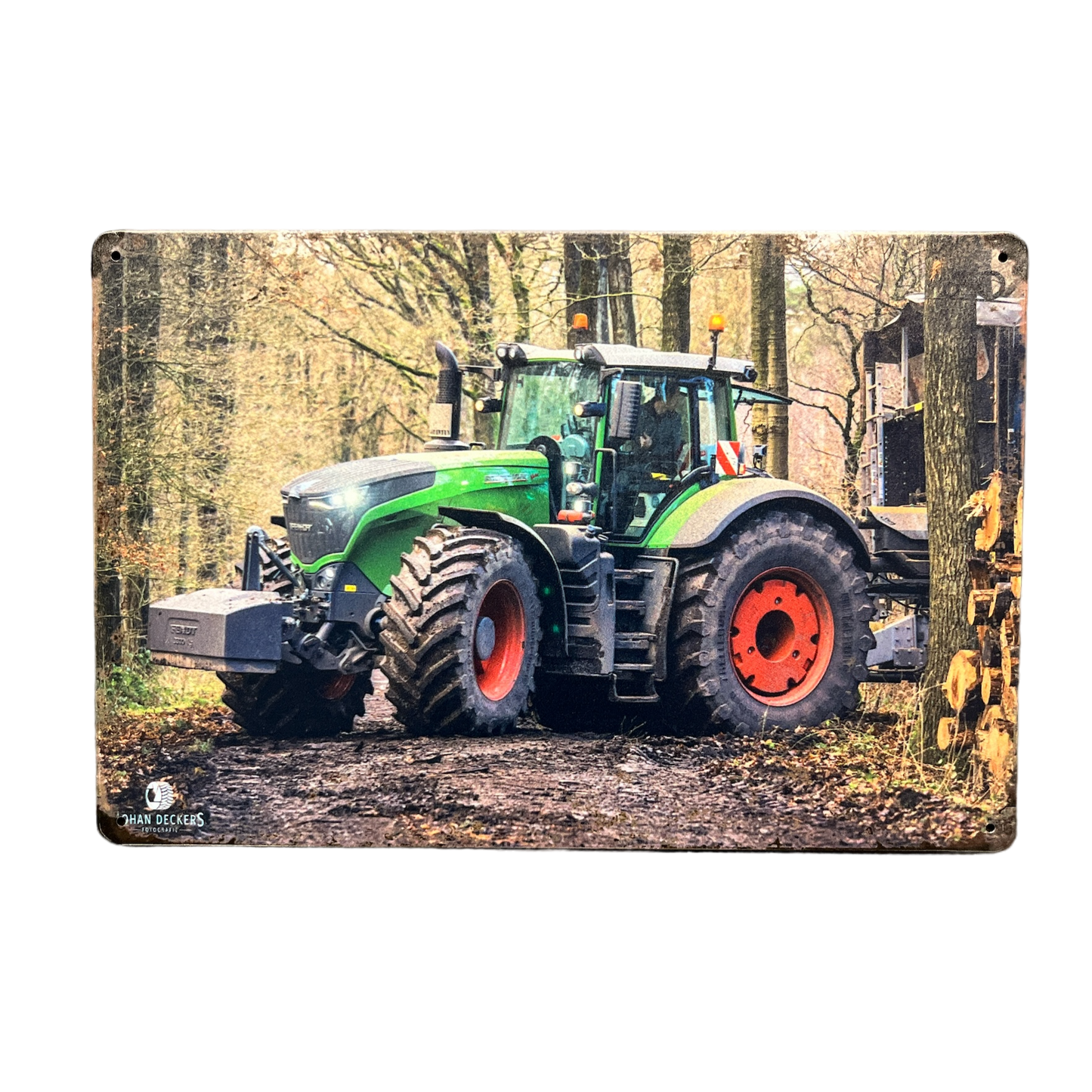 Tractor Metalen Bord