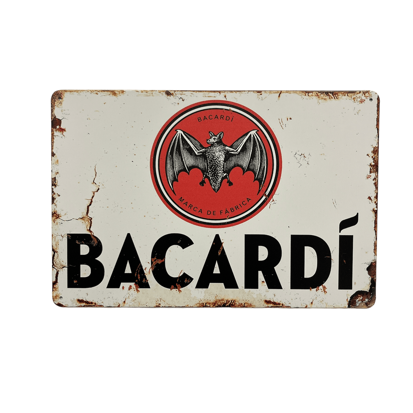 Bacardi Metalen Bord - Reclamebordenshop.nl