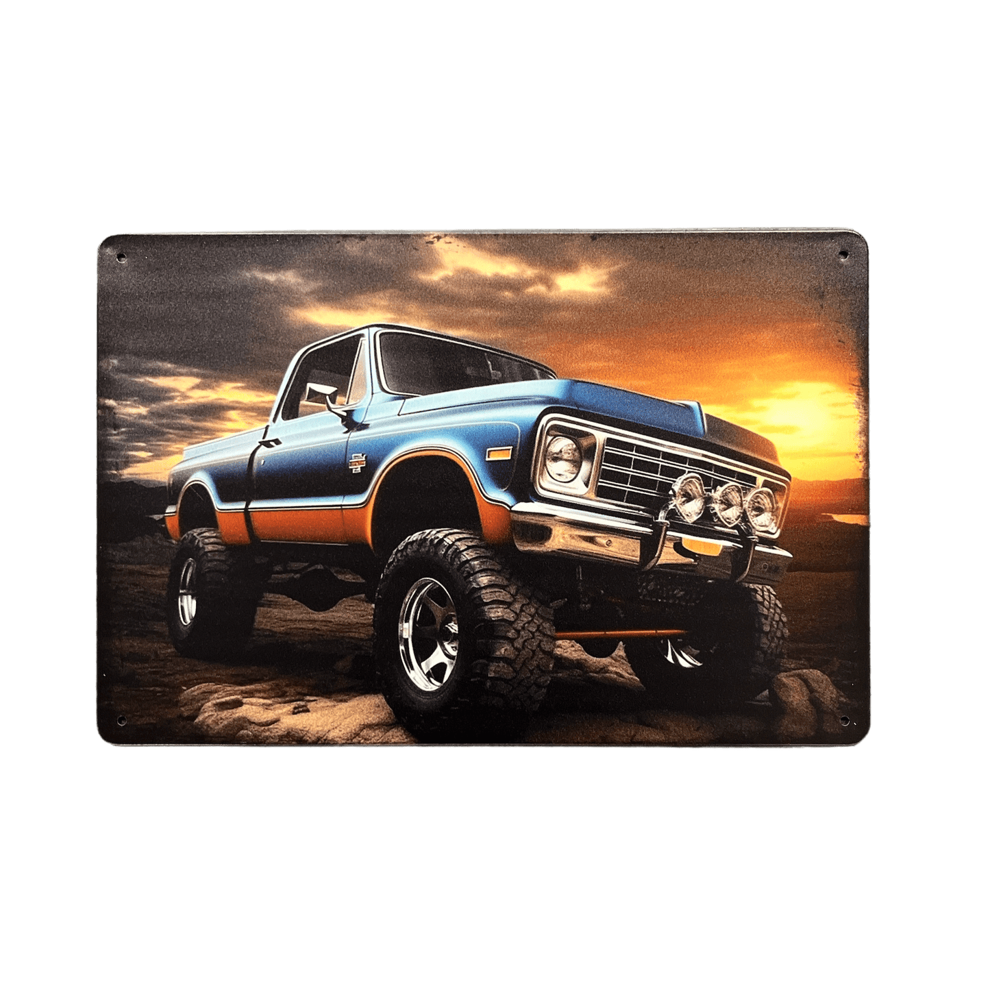 Chevy Pickup Truck Metalen Bord - Reclamebordenshop.nl