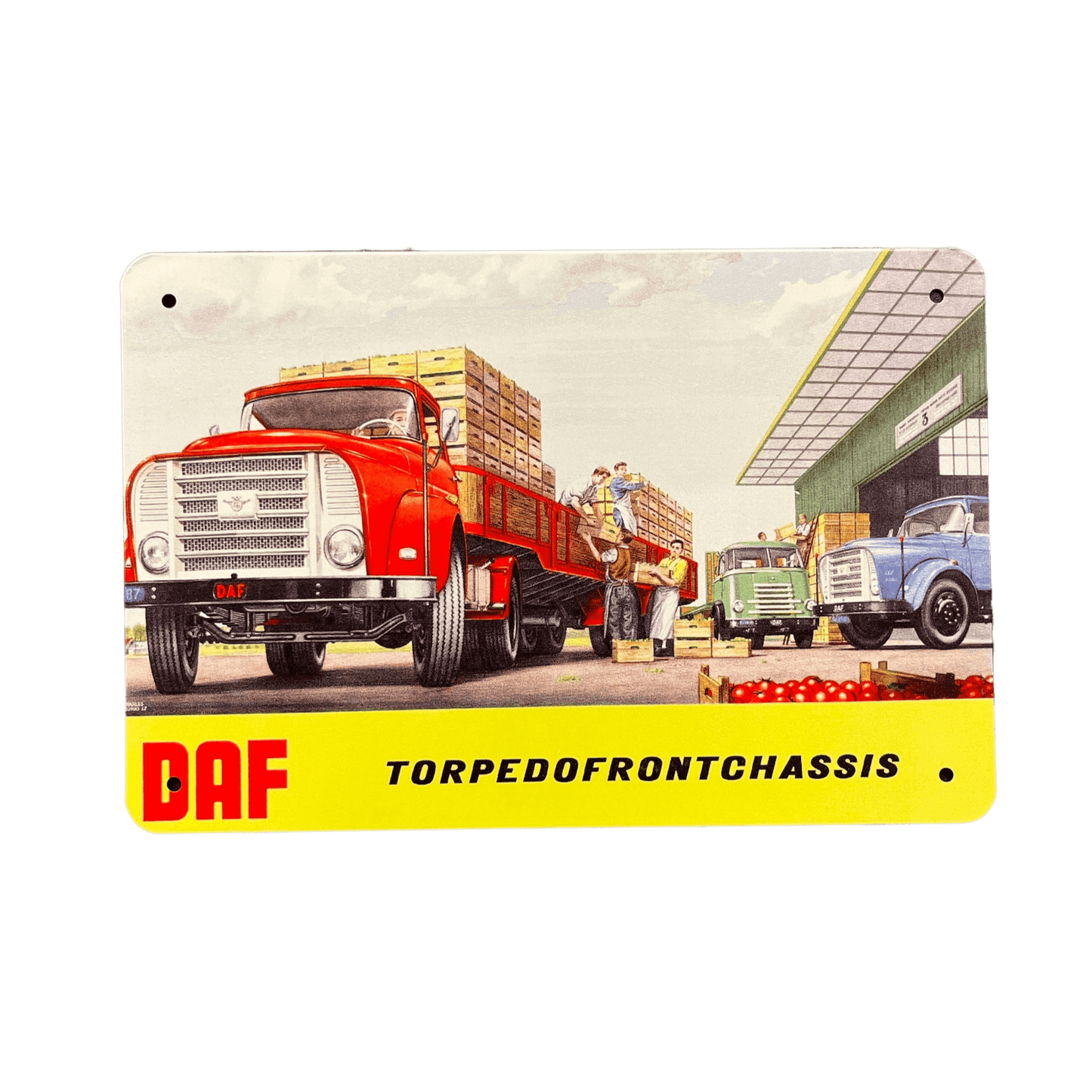 DAF Torpedofrontchassis Metalen Bord - Reclamebordenshop.nl