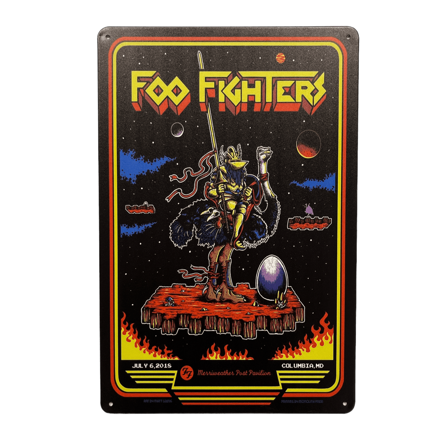 Foo Fighters Metalen Bord - Reclamebordenshop.nl