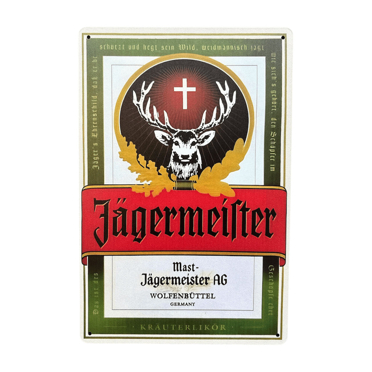 Jägermeister Metalen Bord - Reclamebordenshop.nl
