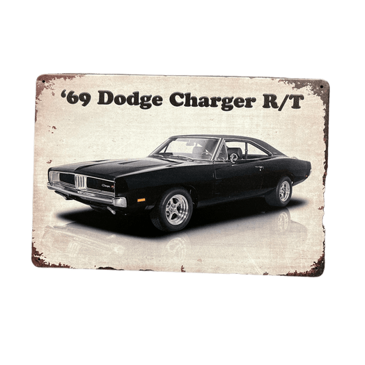 '69 Dodge Charger R/T Metalen Bord - Reclamebordenshop.nl