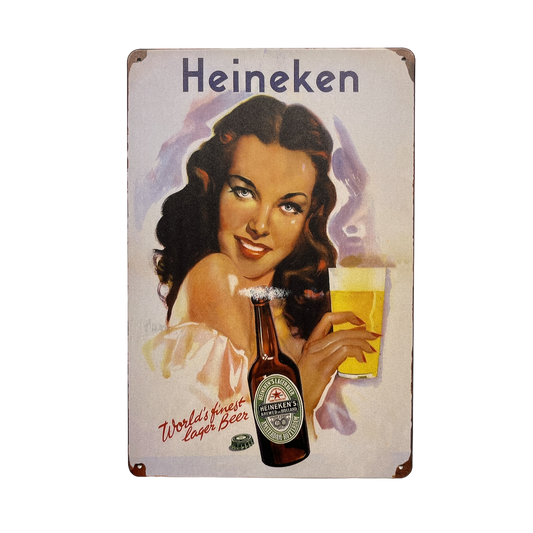 Heineken Vintage Metalen Bord