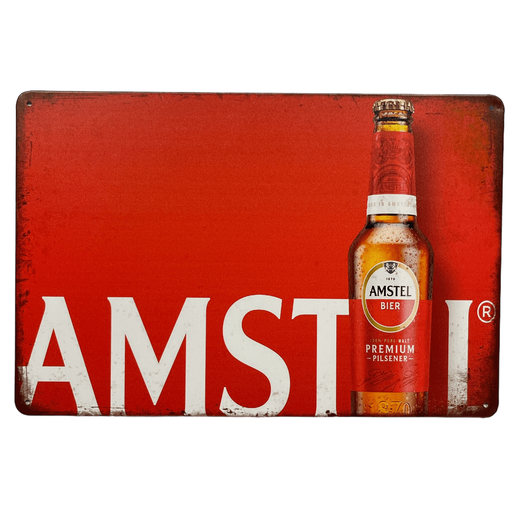 Amstel Premium Pilsener Metalen Bord - Reclamebordenshop.nl