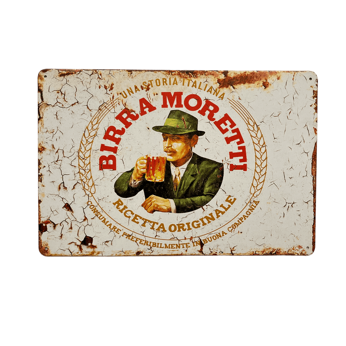 Birra Moretti Metalen Bord - Reclamebordenshop.nl
