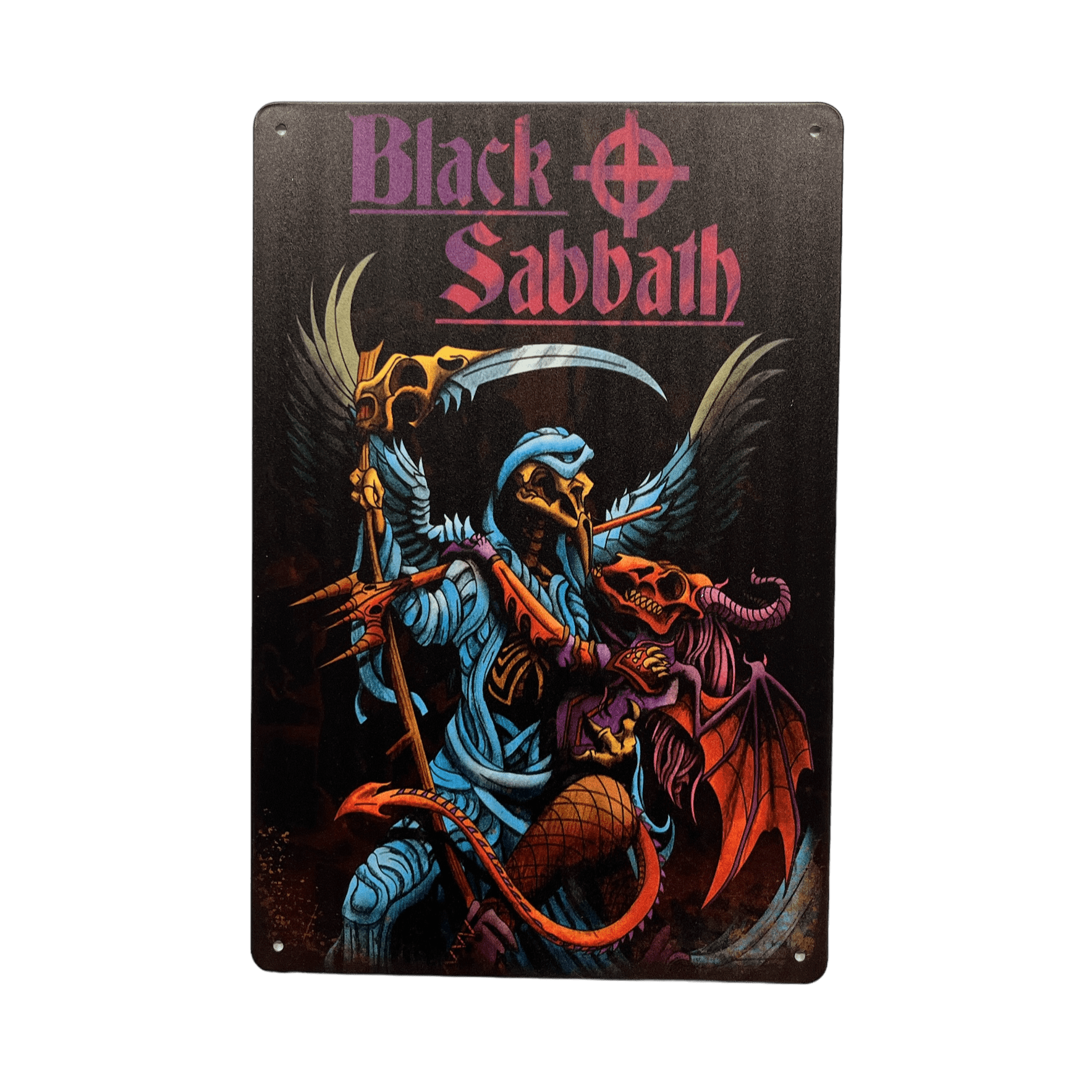 "Black Sabbath" Metalen Bord - Reclamebordenshop.nl