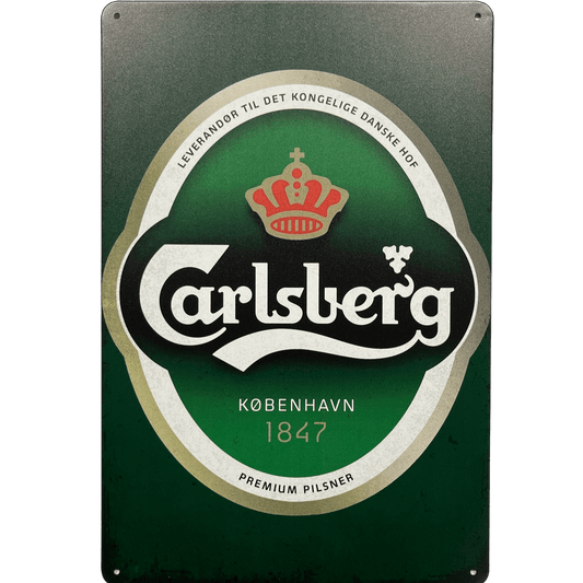 Carlsberg Premium Pilsner Metalen Bord - Reclamebordenshop.nl