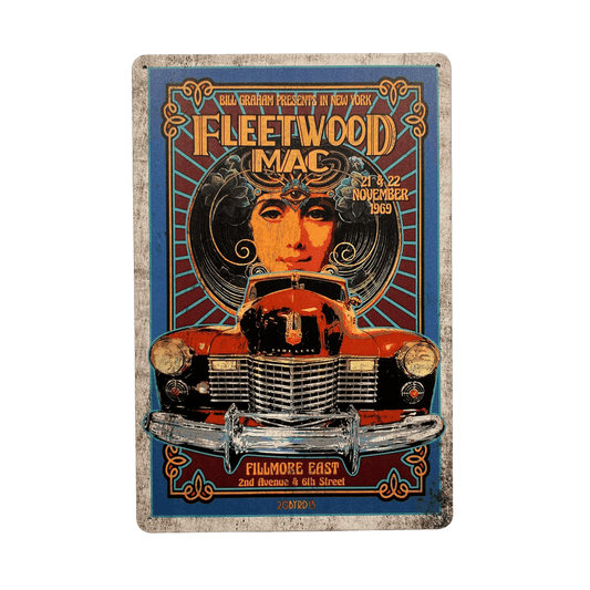 Fleetwood Mac Metalen Bord - Reclamebordenshop.nl