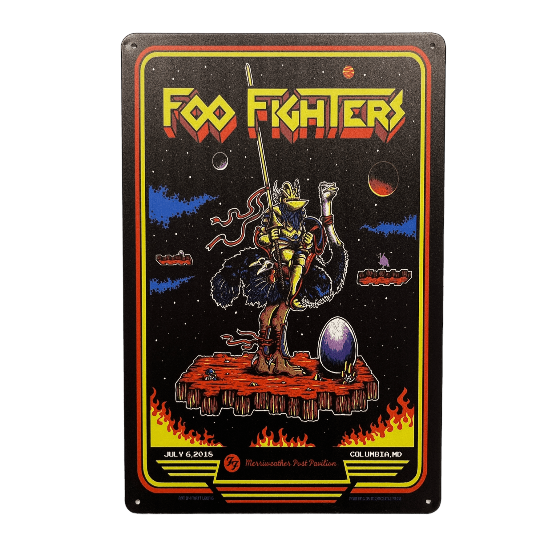 Foo Fighters Metalen Bord - Reclamebordenshop.nl