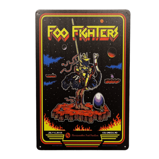 Foo Fighters Metalen Bord - Reclamebordenshop.nl