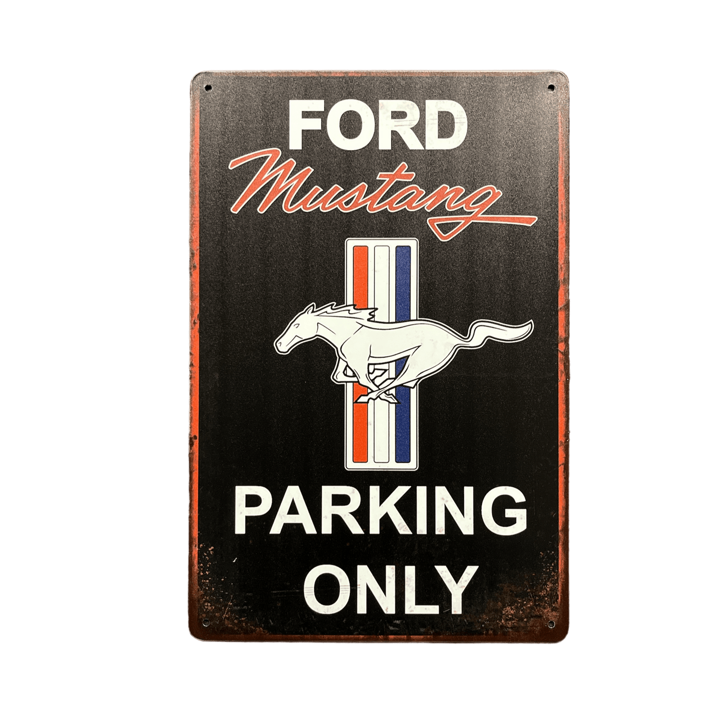 Ford Mustang Parking Only Metalen Bord - Reclamebordenshop.nl