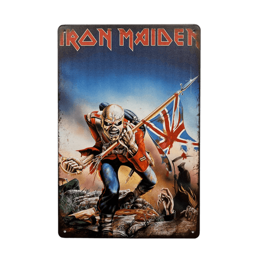 Iron Maiden Metalen Bord - Reclamebordenshop.nl