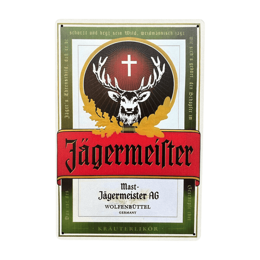 Jägermeister Metalen Bord - Reclamebordenshop.nl