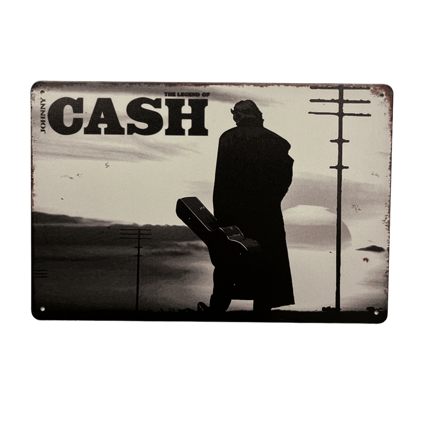 Johnny Cash Metalen Bord - Reclamebordenshop.nl
