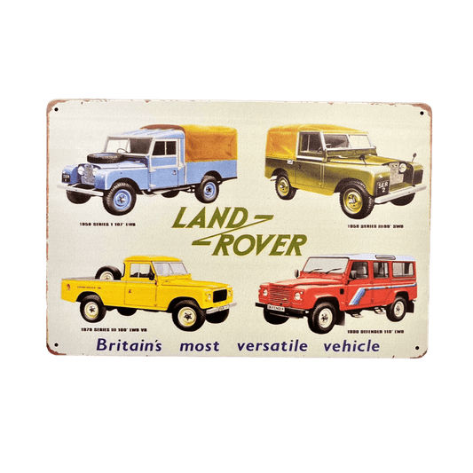 Land Rover Metalen Bord - Reclamebordenshop.nl