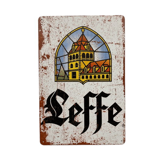 Leffe Metalen Bord - Reclamebordenshop.nl