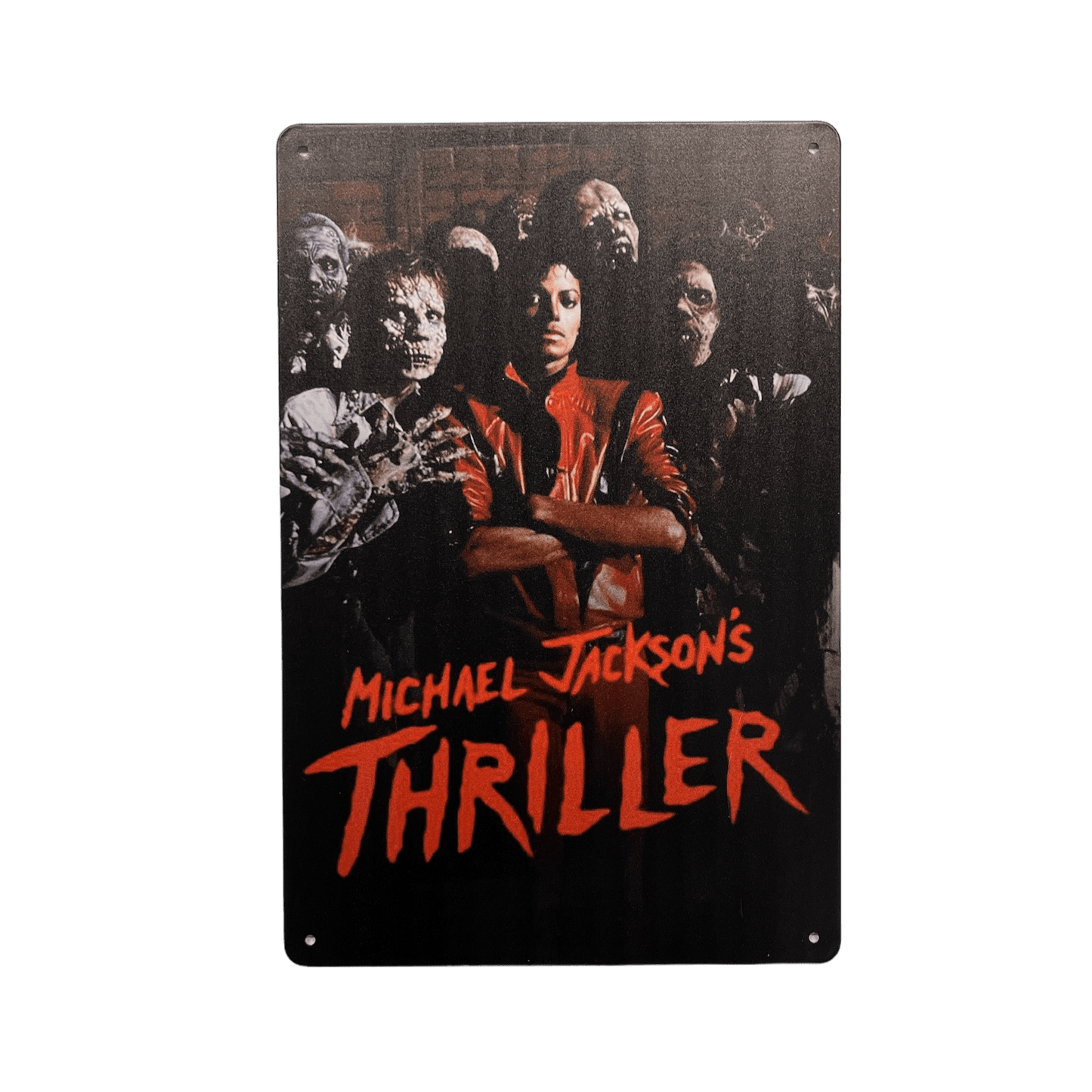 Michael Jackson's Thriller Metalen Bord - Reclamebordenshop.nl