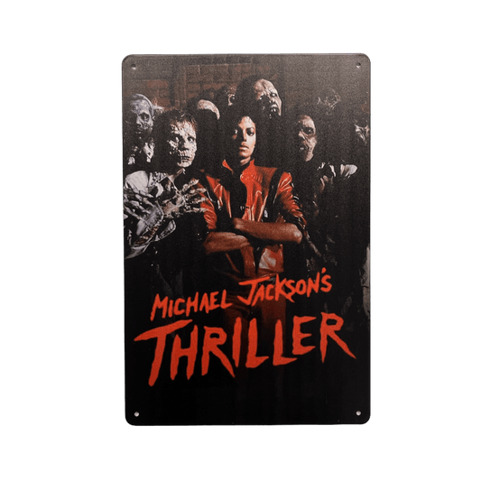 Michael Jackson's Thriller Metalen Bord - Reclamebordenshop.nl
