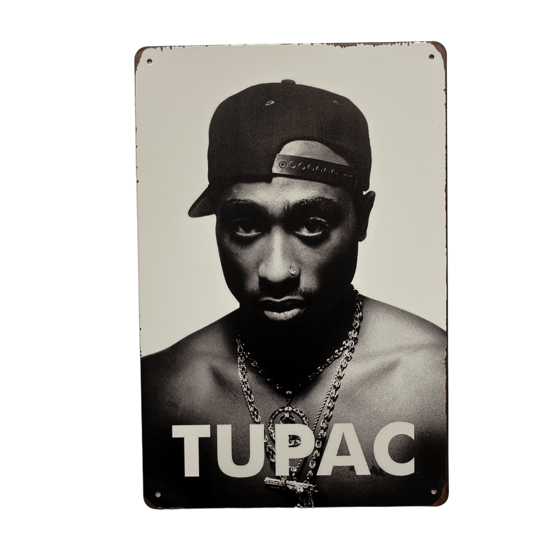 Tupac Metalen Bord - Reclamebordenshop.nl